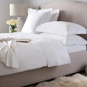 Луксозно спално бельо от памучен сатен в бяло, 5 части - Dilios - 2
